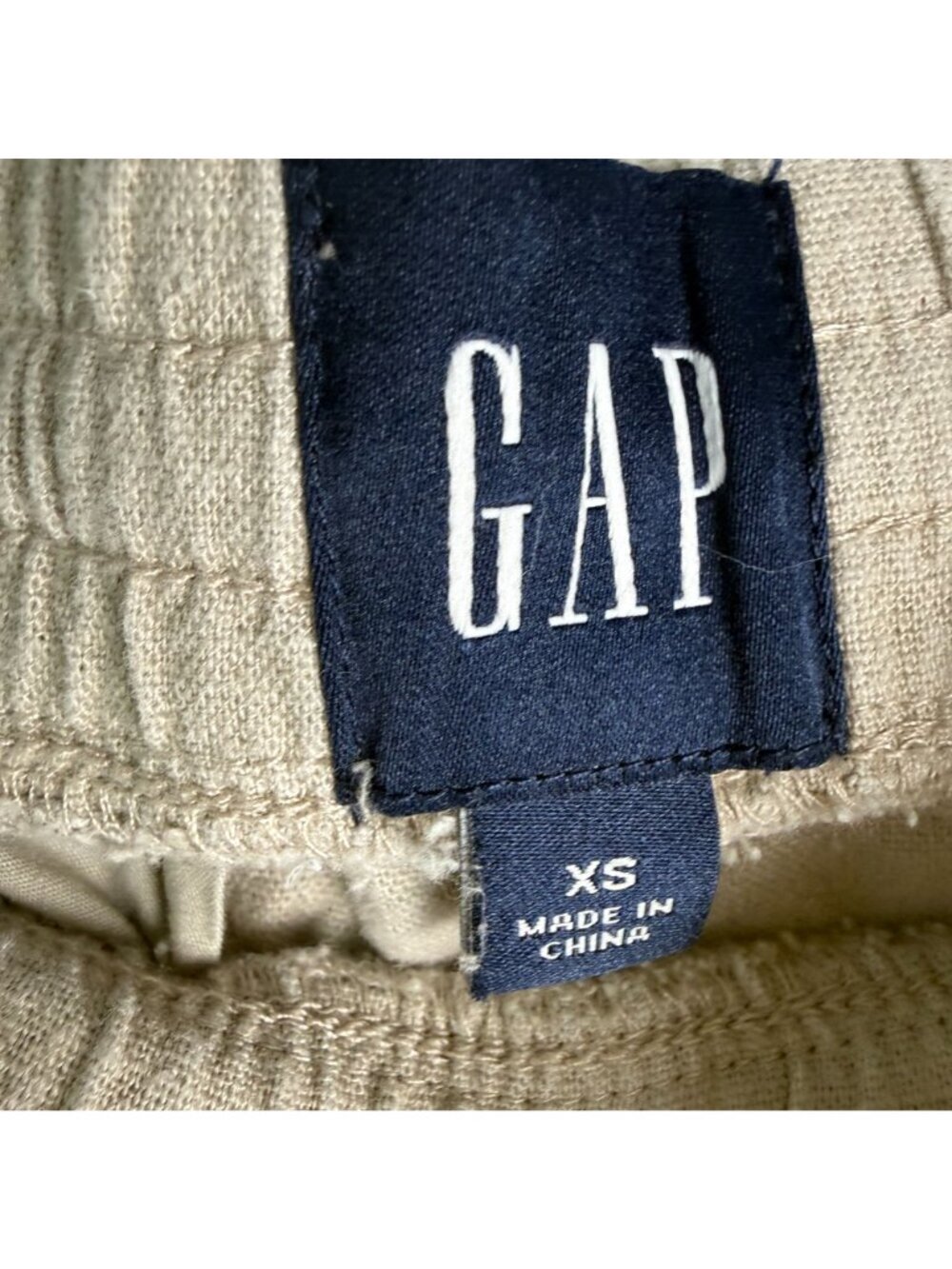 Gap Vintage Womens Linen Blend Pull On Wide Leg Pants Tan Size XS Y2K - Picture 6 of 7